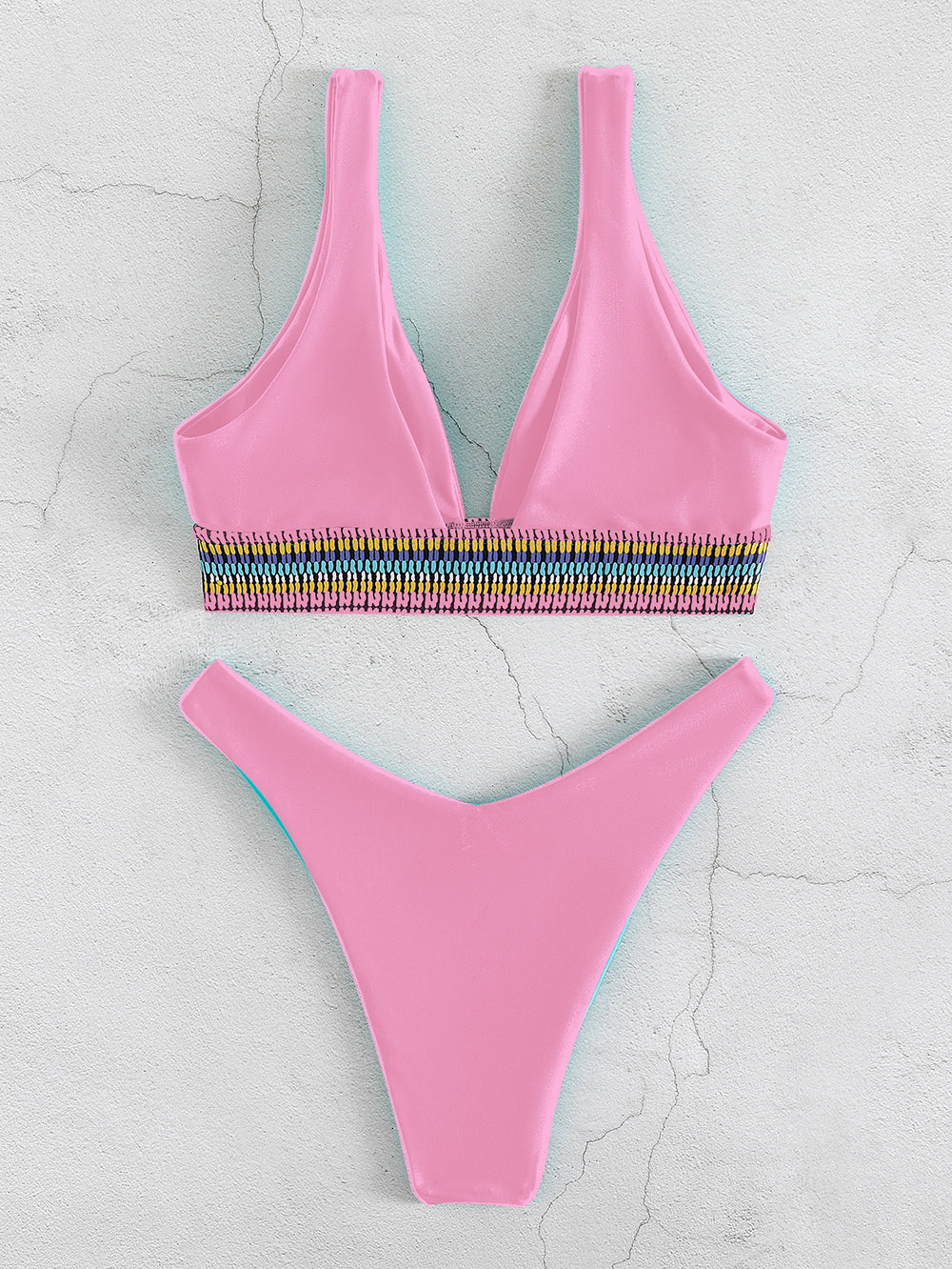 2 Piece  Swimwear Swimsuit Brazilian High Waist Bikinis Set Bathing Suit Swim for Summer Beach Wear The Clothing Company Sydney