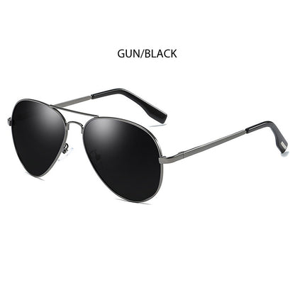 Classic Pilot Polarized Sunglasses Men Fashion Metal Sun Glasses Women Black Driving Eyeglasses Goggle UV400 The Clothing Company Sydney