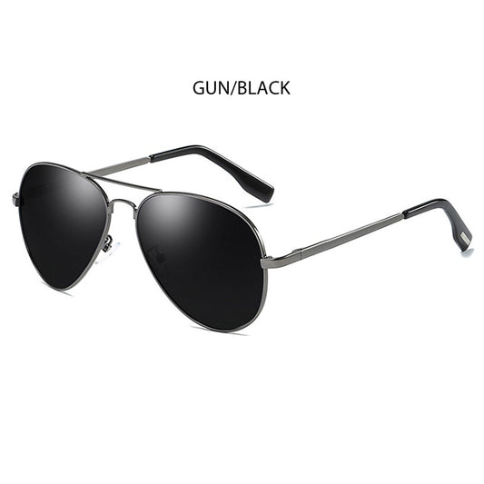 Classic Pilot Polarized Sunglasses Men Fashion Metal Sun Glasses Women Black Driving Eyeglasses Goggle UV400 The Clothing Company Sydney