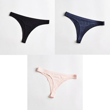 3 pack Thongs Seamless Underwear Sports Panty T-back G-string Underwear Ice Silk Ladies Underpants The Clothing Company Sydney