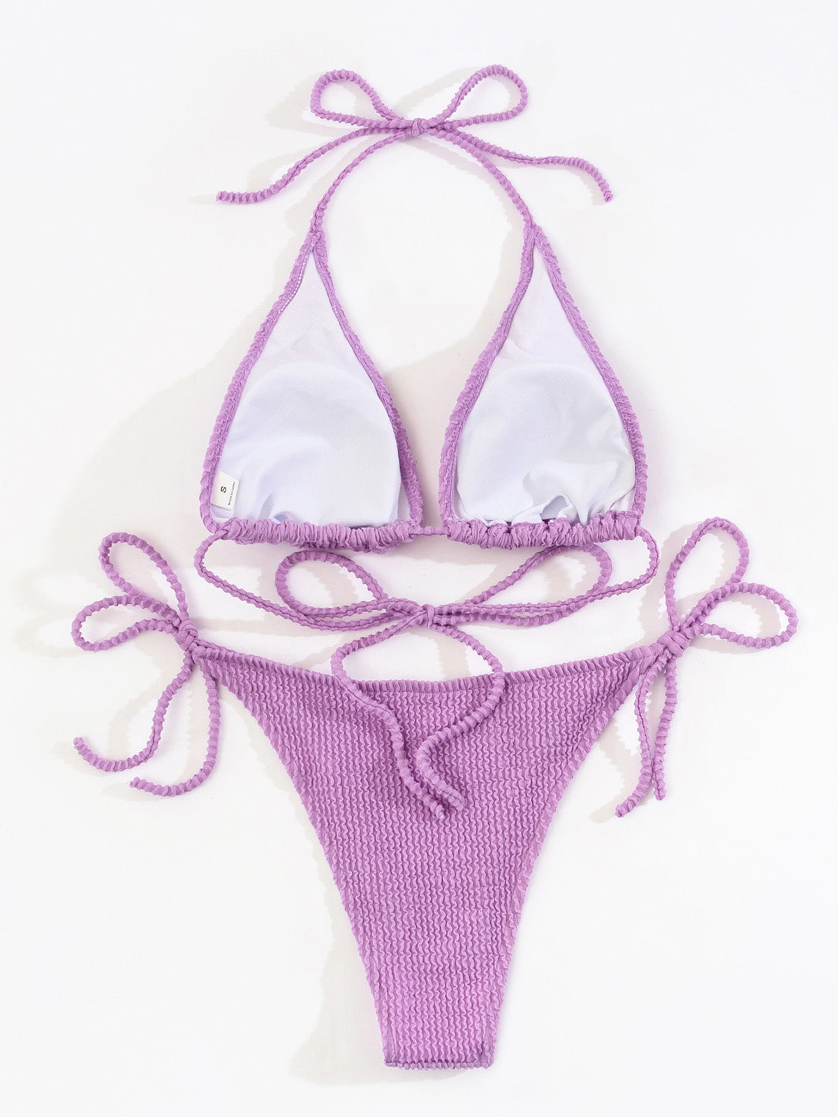 Two Piece Swimsuit Swimwear Solid Bandage Thong Brazilian Bather Micro Bikini Set Beachwear The Clothing Company Sydney