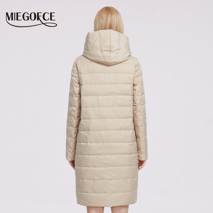 Women's Jacket Windproof Coat Mid Length Reversible Slider Quality Filling Parka The Clothing Company Sydney