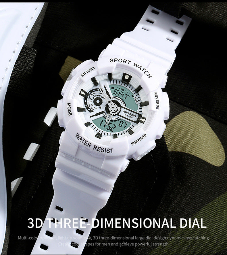 Sanda Military Army Sport Style Wristwatch Dual Display Men's Watch Clothing Company Sydney