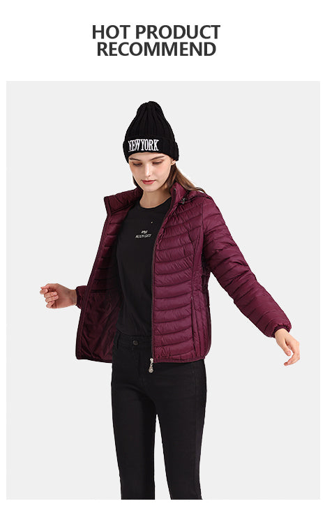 Ladies Padded Puffer Jacket Coat Ultralight Outdoor Clothes Outwear Slim Short Parka Portable Store In Bag The Clothing Company Sydney