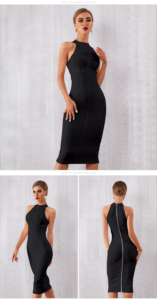 Summer White Women Bodycon Bandage Dress Elegant Tank Sleeveless Club Celebrity Evening Runway Party Dresses The Clothing Company Sydney