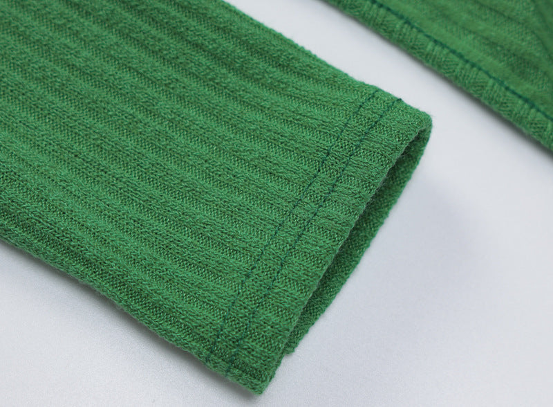 2 Piece Set Cut Out Long Sleeve Knit Dresses for Women Street Fashion Clubwear Bodycon Mini Dress The Clothing Company Sydney