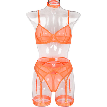 4 Piece Lingerie Underwear Bra Garters Brief Sets Transparent Lace Seamless Panties Set The Clothing Company Sydney