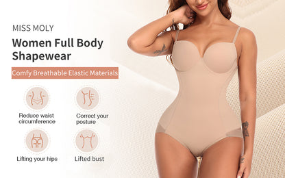 Shapewear Bodysuit for Women Tummy Control Butt Lifter Panties Waist Trainer Stomach Body Shaper Underwear Girdles The Clothing Company Sydney