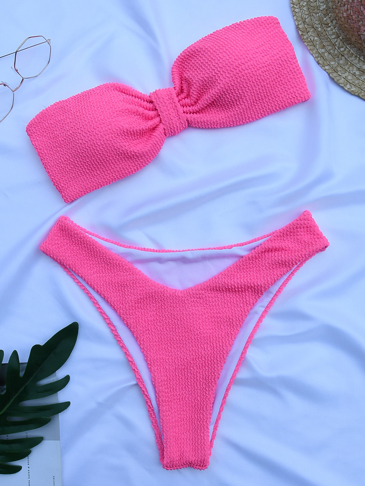 High Waist Bikini Swimsuit Swimwear Bandeau Thong Brazilian Bikini Set The Clothing Company Sydney