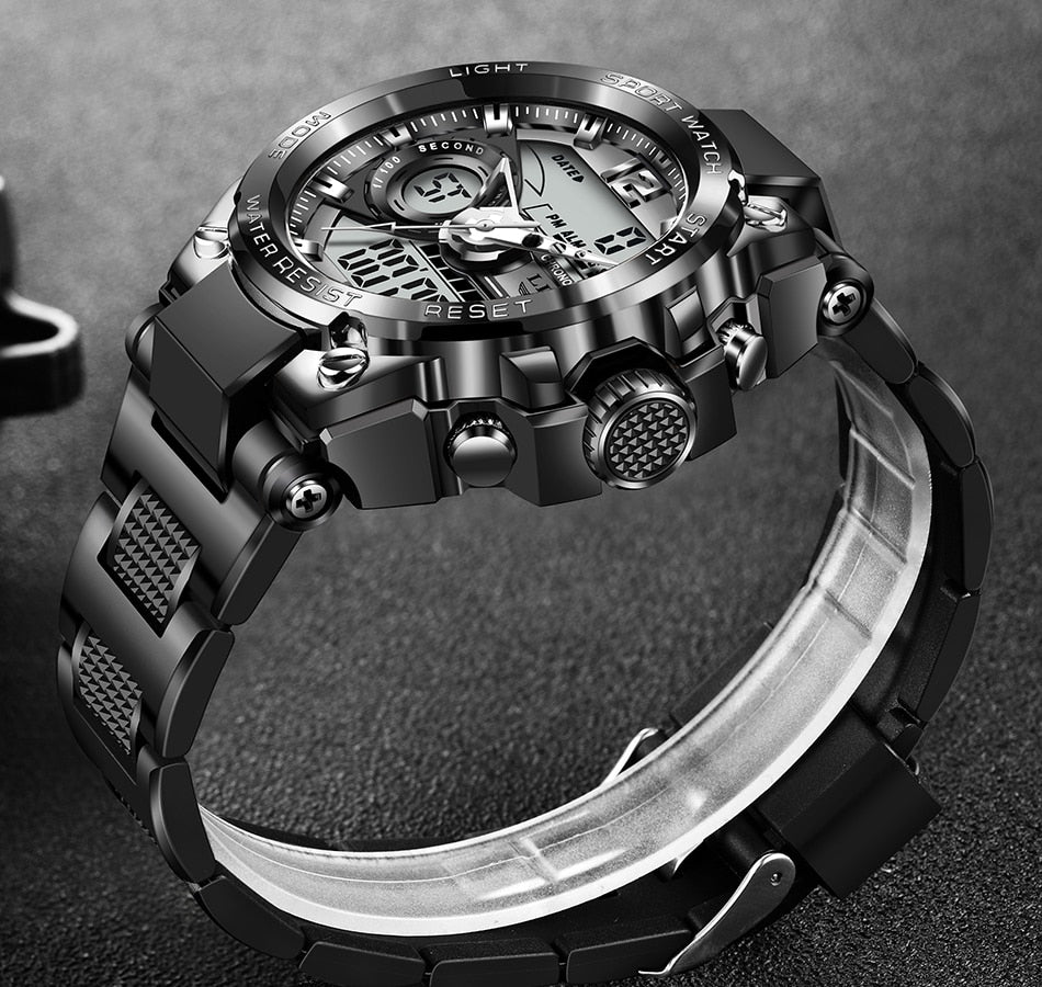 Digital Men Military Watch 50m Waterproof Wristwatch LED Quartz Clock Sport Watch Male Big Watches The Clothing Company Sydney