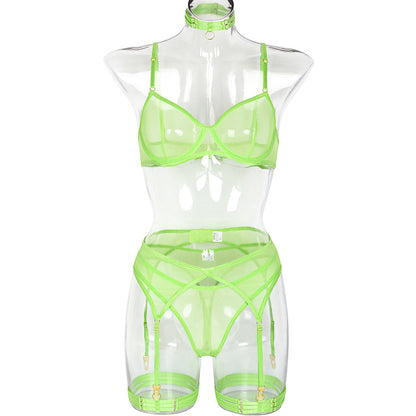 4 Piece Lingerie Underwear Bra Garters Brief Sets Transparent Lace Seamless Panties Set The Clothing Company Sydney