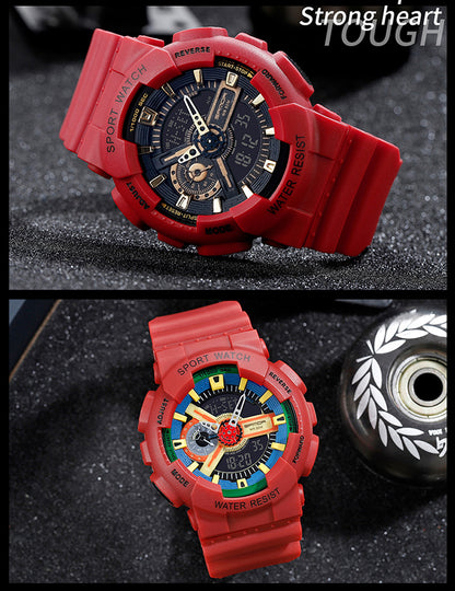 Sanda Military Army Sport Style Wristwatch Dual Display Men's Watch Clothing Company Sydney