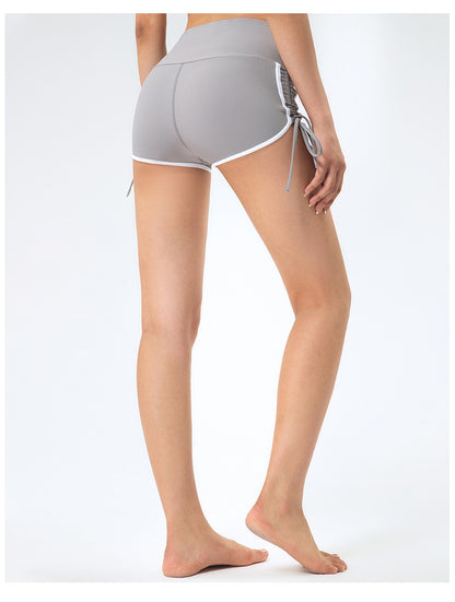 Drawstring Peach Shorts Running Hot Pants Fitness High Waist Sports Yoga Shorts Women Hip Push-up The Clothing Company Sydney