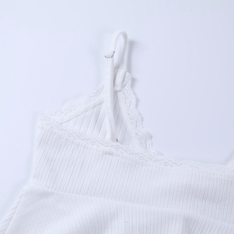 Summer Lace Suits Fashion Solid Tracksuit V-neck Costume Two Pieces (Tops+Shorts) Outwear Sets The Clothing Company Sydney