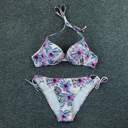 2 Piece Bikini Push Up Swimwear Print Floral Bikinis Set Swimsuit Bathing Suit Two Piece Summer Beach Wear The Clothing Company Sydney