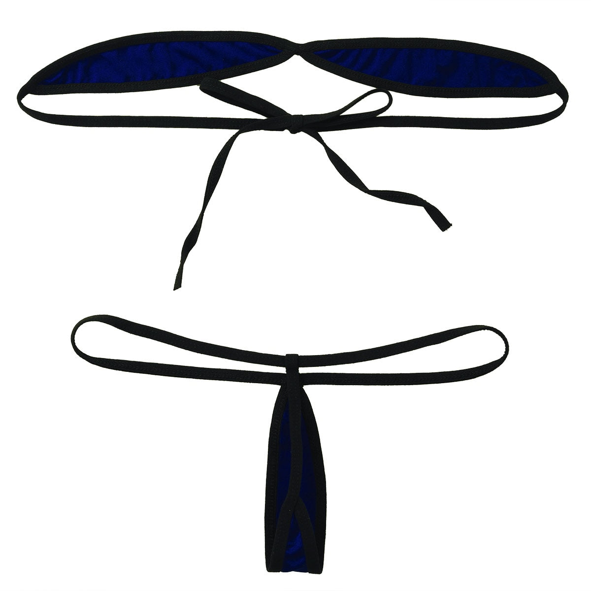 2 Piece Micro Mini Brazilian Bikini Women's Swimwear Bathing Suit Tube Bra Top G-string Bikini Set The Clothing Company Sydney