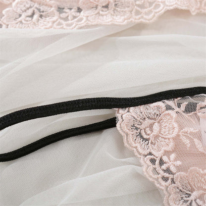 2 Piece Underwear See Through Bra Embroidery Floral Lingerie Transparent Set Clothing Company Sydney