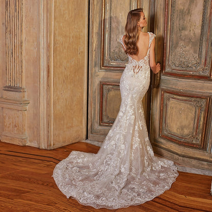Shiny Mermaid Wedding Dresses With Removable Train Backless Appliques Beading Crystal Gowns The Clothing Company Sydney