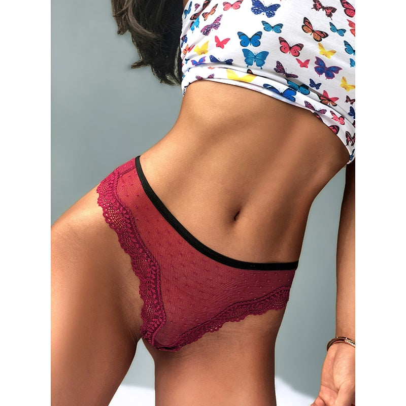 Lace Low Waist Panties  Hollow Back Transparent Underwear Lingerie G String Thong Briefs The Clothing Company Sydney