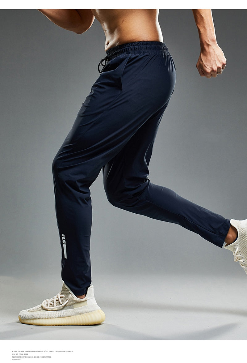 Summer Thin Men's Jogging Sweatpants Elastic Skinny Fit Casual Outdoor Training Fitness Sport Pants Running Trousers The Clothing Company Sydney