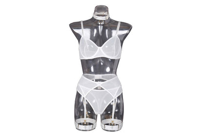 4 Piece Lingerie Underwear Bra Garters Brief Sets Transparent Lace Seamless Panties Set The Clothing Company Sydney