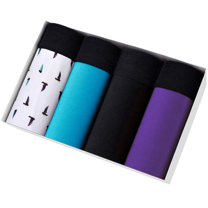 4 Pack Boxer Shorts Men's Panties Underpants Boxershorts Underwear Cotton Mix Trunks Set The Clothing Company Sydney