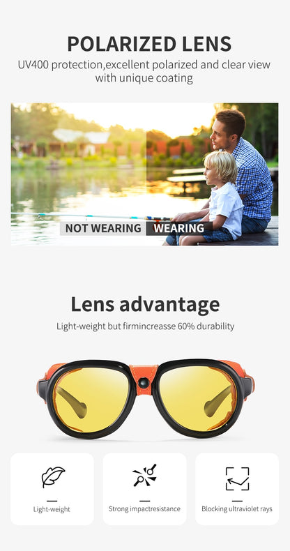 Luxury Steampunk Pilot Sunglasses Men and Women Shield Glasses UV400 Protection The Clothing Company Sydney
