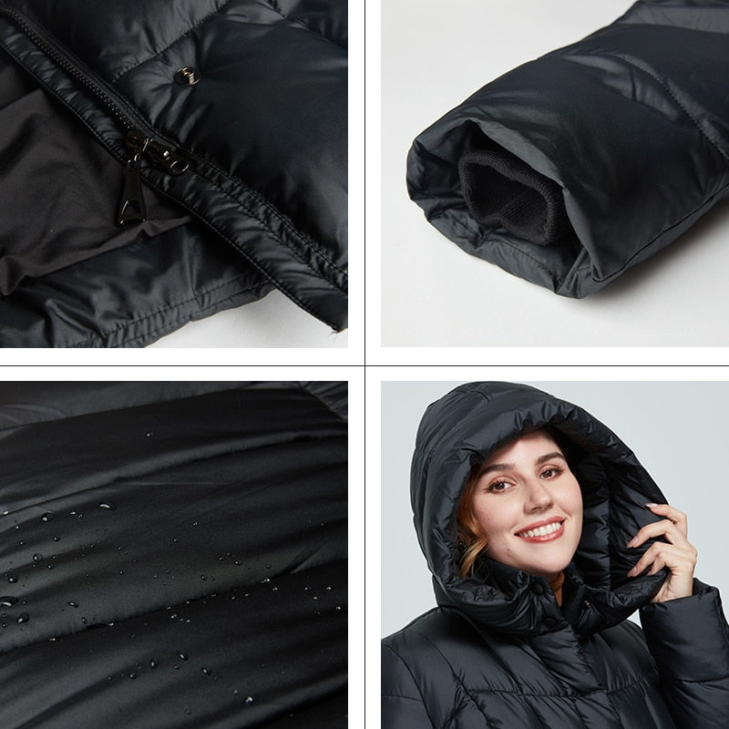Winter Women's coat women long warm parka Plaid fashion thick Jacket hooded large sizes female Jacket The Clothing Company Sydney