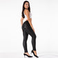 Melody Black Pleather Pants Womens Heat Fleece Lined Leggings Pu Skinny Push Up Trousers The Clothing Company Sydney