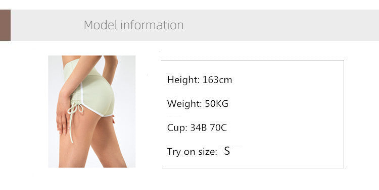 Drawstring Peach Shorts Running Hot Pants Fitness High Waist Sports Yoga Shorts Women Hip Push-up The Clothing Company Sydney