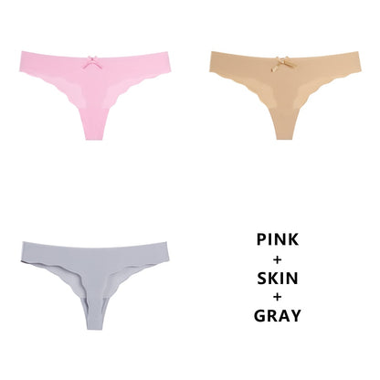 3 pack Seamless Panty Set Underwear Comfort Intimates Fashion Ladies Low-Rise Briefs Panties Lingerie The Clothing Company Sydney