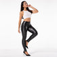 Melody Black Pleather Pants Womens Heat Fleece Lined Leggings Pu Skinny Push Up Trousers The Clothing Company Sydney