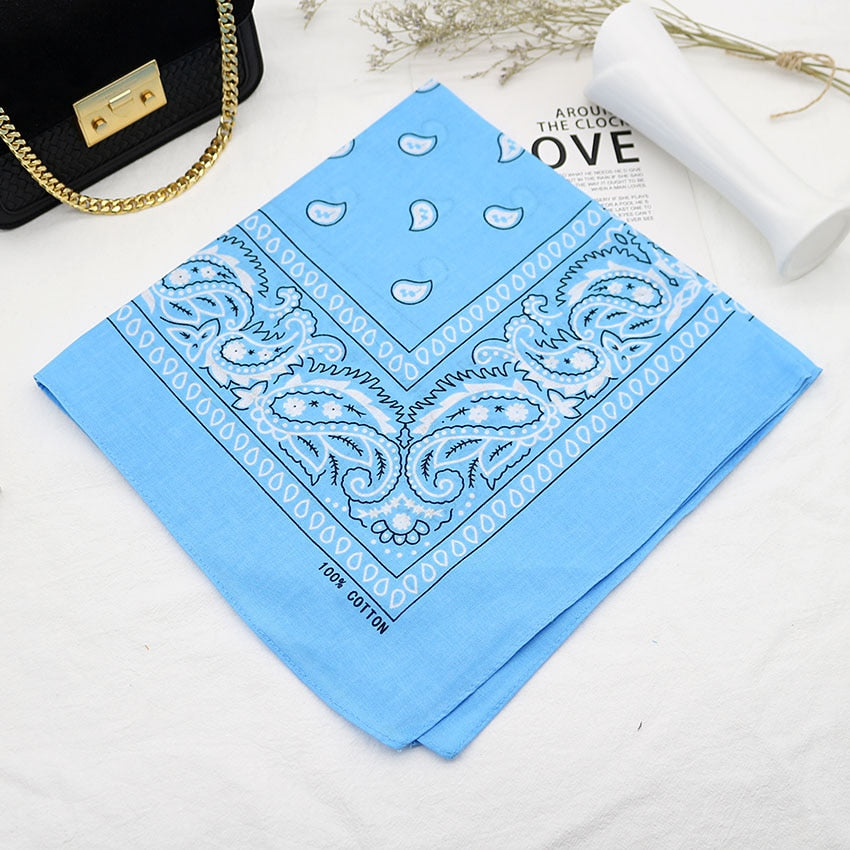 Bandana Head Scarf Unisex Hip Hop cotton  Hair Band Neck Scarf Sports Headwear Wrist Wraps Square Scarves Print Handkerchief The Clothing Company Sydney