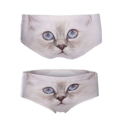 3D Print Cat Underwear Women's panties Seamless Briefs lingerie The Clothing Company Sydney