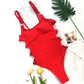 Hollow Out Women Swimwear One Piece Swimsuit High Cut Monokini Bather Rings Bathing Suit Swim Bodysuit Beachwear The Clothing Company Sydney