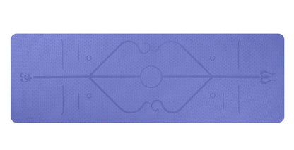 1830*610*6mm TPE Yoga Mat with Position Line Non Slip Carpet Mat For Beginner Environmental Fitness Gymnastics Mats with Carry Bag The Clothing Company Sydney