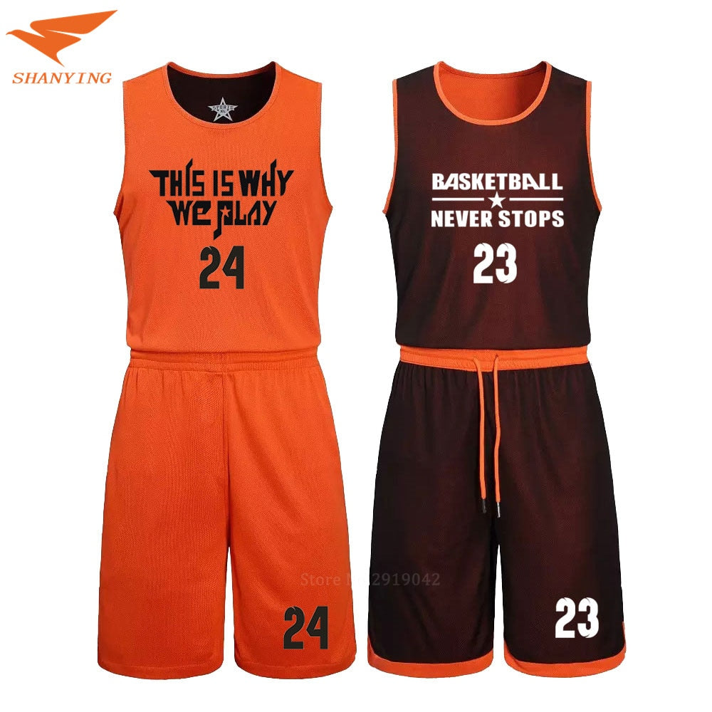 2 Piece basketball jerseys Set Uniforms kits Kids Women Girls Boys Men Reversible Basketball Double-side Sportswear The Clothing Company Sydney