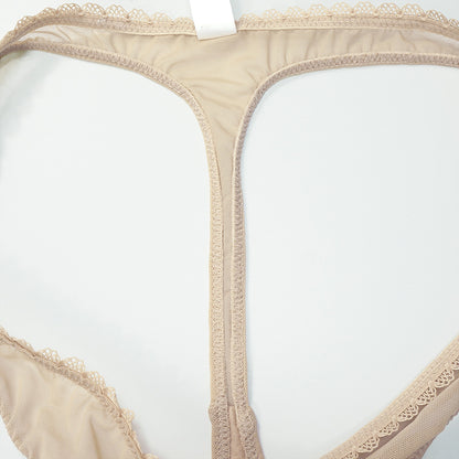 Ultra-thin cup mesh lace underwear transparent unlined 1 bra+2 panties plus size bra set for ladies The Clothing Company Sydney