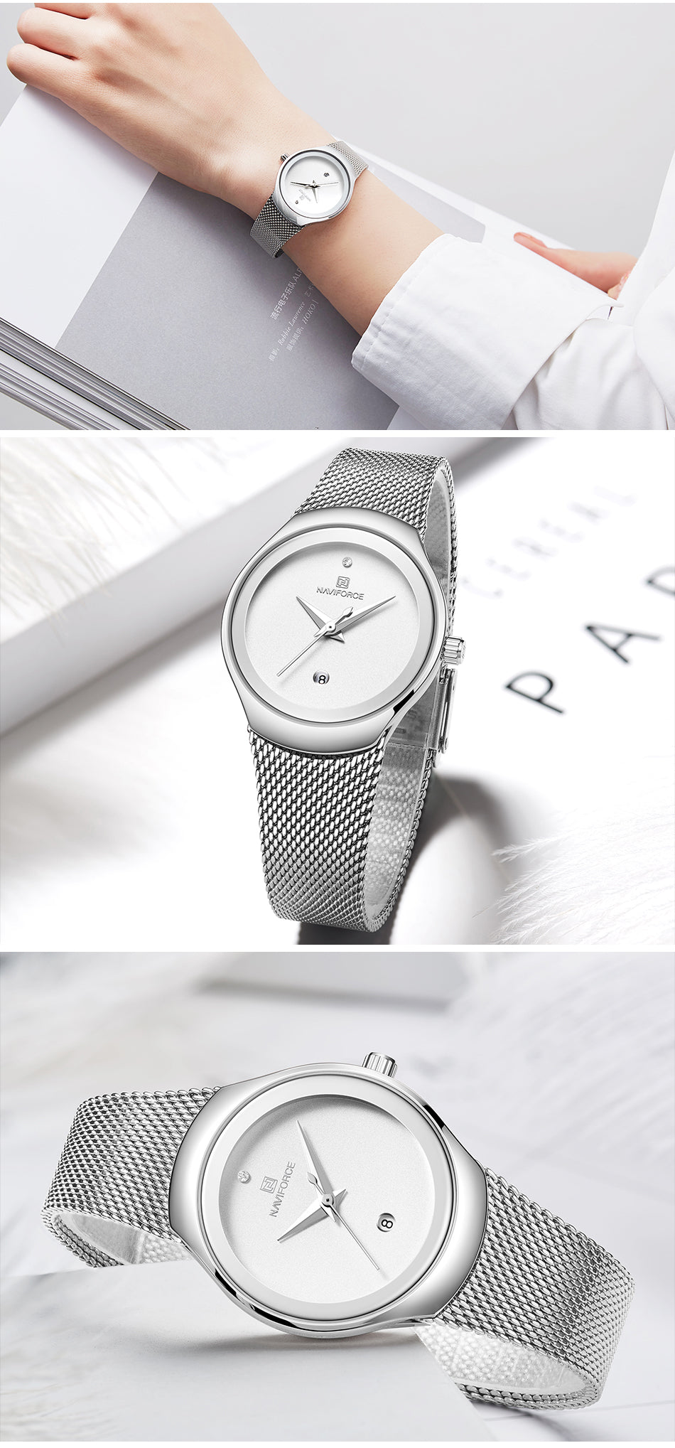 Ladies Fashion Dress Quartz Stainless Steel Waterproof Wristwatch Watch Clothing Company Sydney