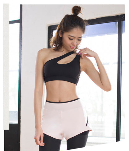 High Impact oblique shoulder strap Sports Bra Women running fitness Bra Top The Clothing Company Sydney