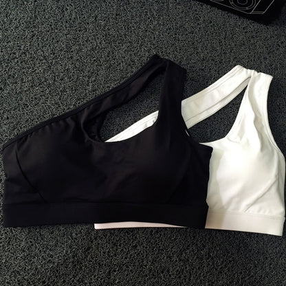 High Impact oblique shoulder strap Sports Bra Women running fitness Bra Top The Clothing Company Sydney