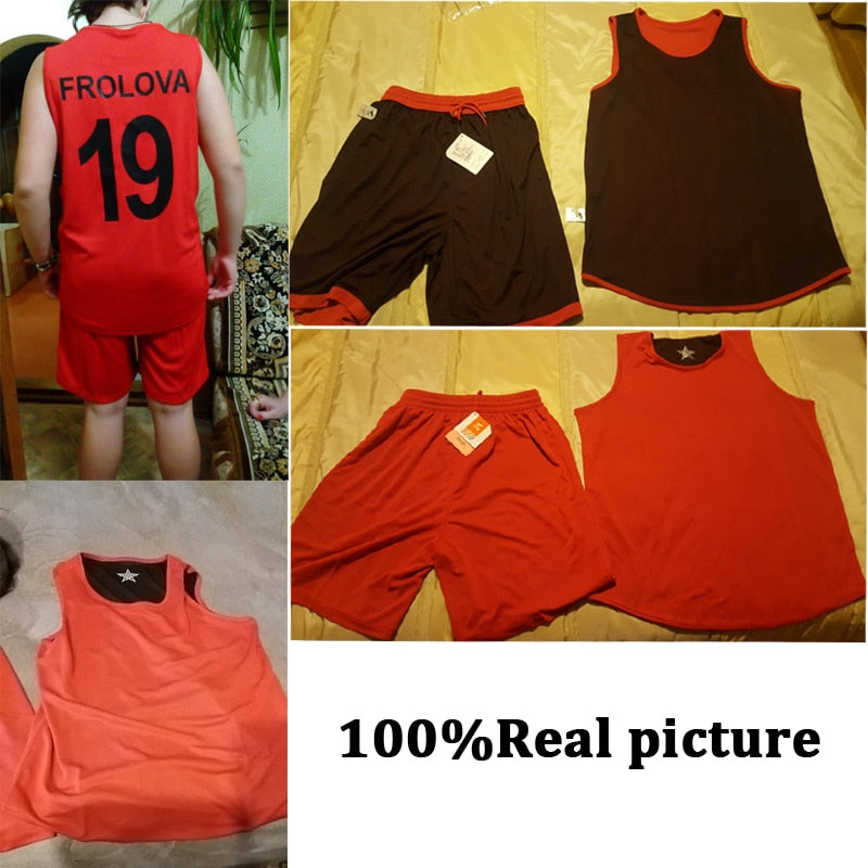 2 Piece basketball jerseys Set Uniforms kits Kids Women Girls Boys Men Reversible Basketball Double-side Sportswear The Clothing Company Sydney