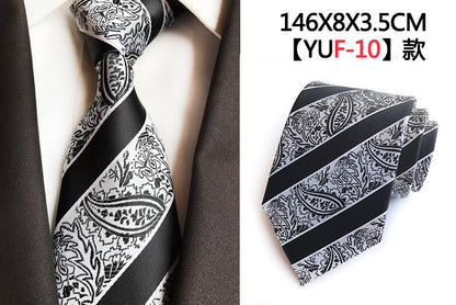 Luxury 8cm Men's Classic Tie Silk Jacquard Cravatta Floral Plaids Necktie Striped Ties Man Business Wedding Accessories The Clothing Company Sydney