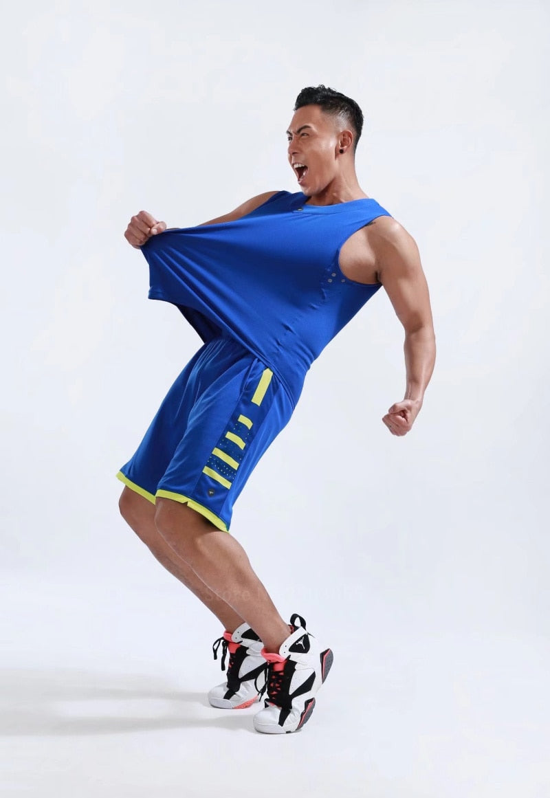 Men's Women's Basketball Jerseys Uniforms Set blank breathable dry quick basketball shirts+shorts suits Set The Clothing Company Sydney