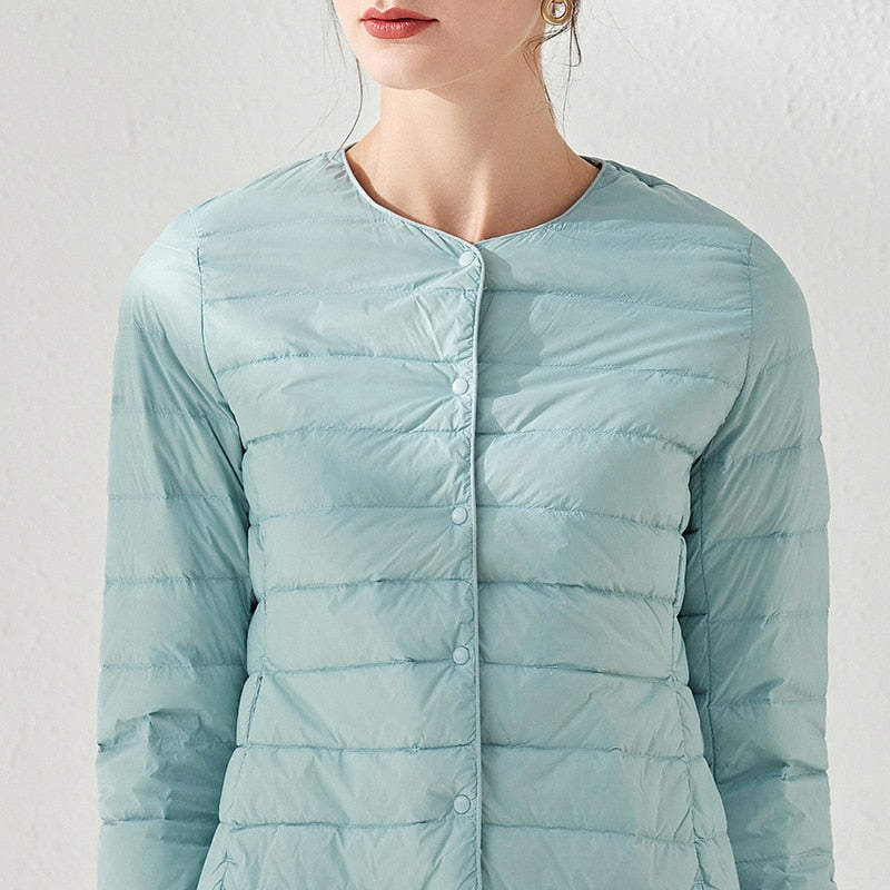 Ultra Light Duck Down Women Matt Fabric Lightweight Coat Warm Windbreaker Parka Women's Down Jackets Plus Coats The Clothing Company Sydney