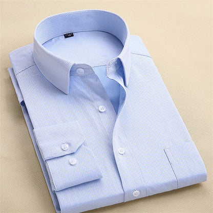 Long Sleeve Slim Men Dress Shirt Autumn New Fashion Designer Solid Male Clothing Fit Business Shirts The Clothing Company Sydney