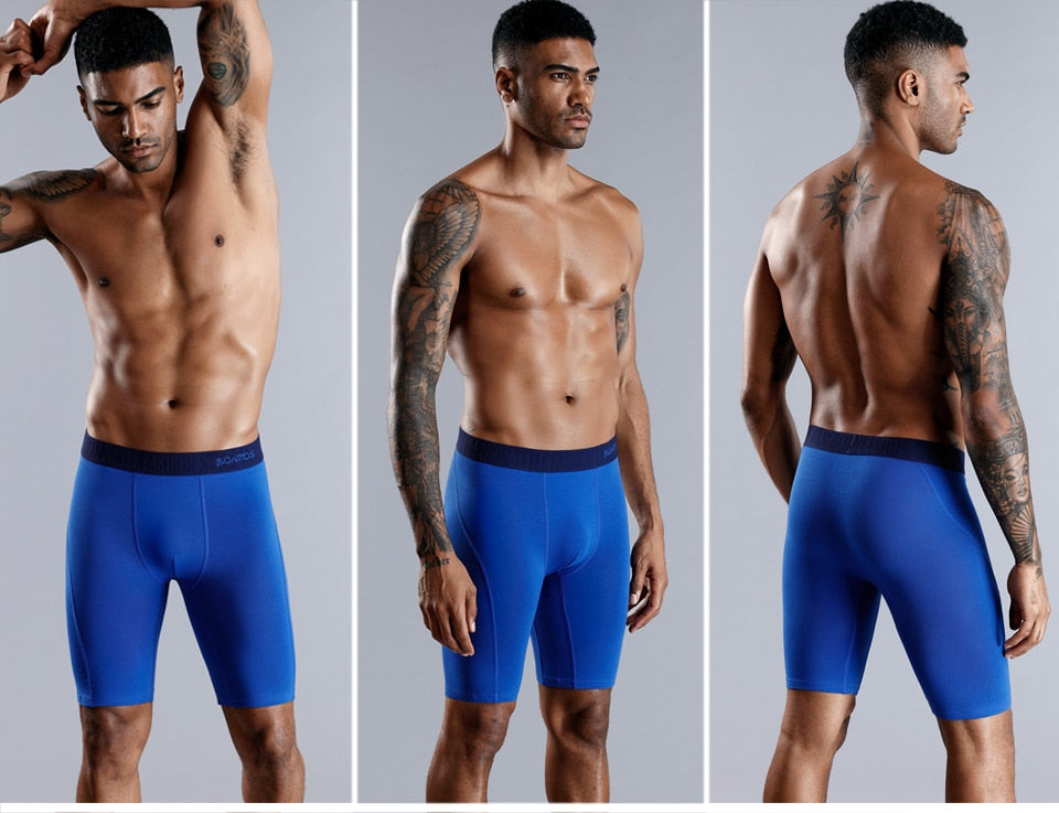 Men's Long Boxer Trunks Shorts Panties Underwear Natural Cotton Mix Comfortable Soft Top Brand Trunks The Clothing Company Sydney