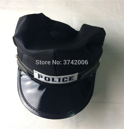 Female Cop Officer Policewomen Outfit Black Zipper Satin Police Women Cosplay Costume The Clothing Company Sydney
