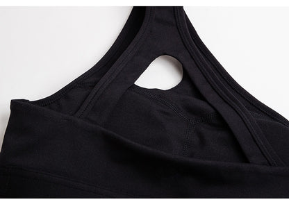 High Impact oblique shoulder strap Sports Bra Women running fitness Bra Top The Clothing Company Sydney