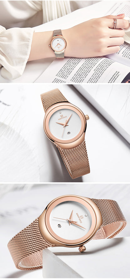 Ladies Fashion Dress Quartz Stainless Steel Waterproof Wristwatch Watch Clothing Company Sydney